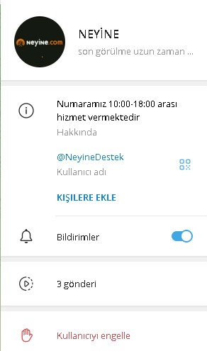 Neyine Telegram